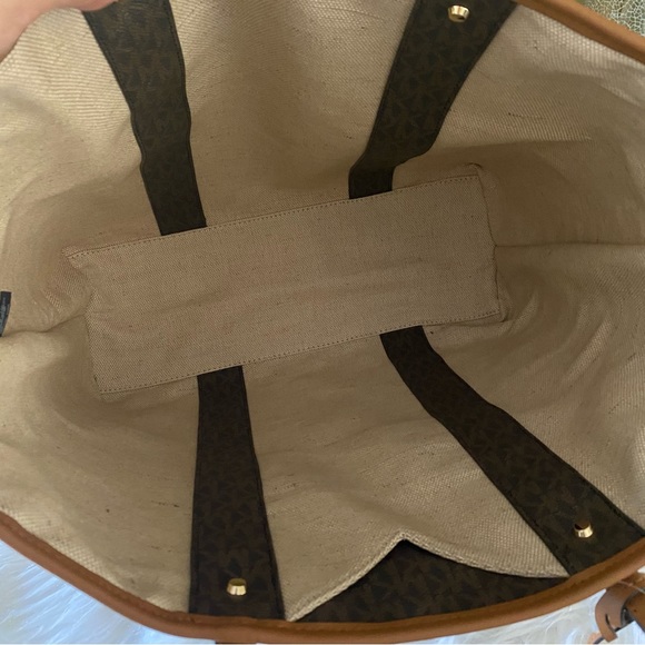 New Michael Kors Eva Large Logo Tote Bag - Picture 4 of 12